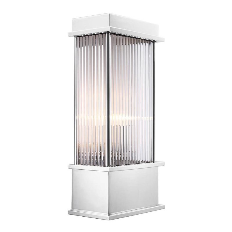 Бра Eichholtz Wall Lamp Jeremy Nickel Никель Прозрачный (Transparent) Бра Eichholtz Wall Lamp Jeremy Nickel Никель Прозрачный (Transparent) в Костроме | Loft Concept