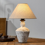 Настольная лампа с керамическим фактурным основанием и тканевым абажуром Eastern Tale варинант исполнения - 3 | Loft Concept в Костроме