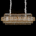 Люстра овальной формы хрустальная в неоклассическом стиле Majesty варинант исполнения - 1 | Loft Concept в Костроме