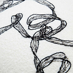 Кресло без подлокотников на деревянных ножках белое с вышивкой Sharp Armchair варинант исполнения - 5 | Loft Concept в Костроме