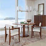 Кресло обеденное Alcove White Boucle из массива ореха варинант исполнения - 10 | Loft Concept в Костроме