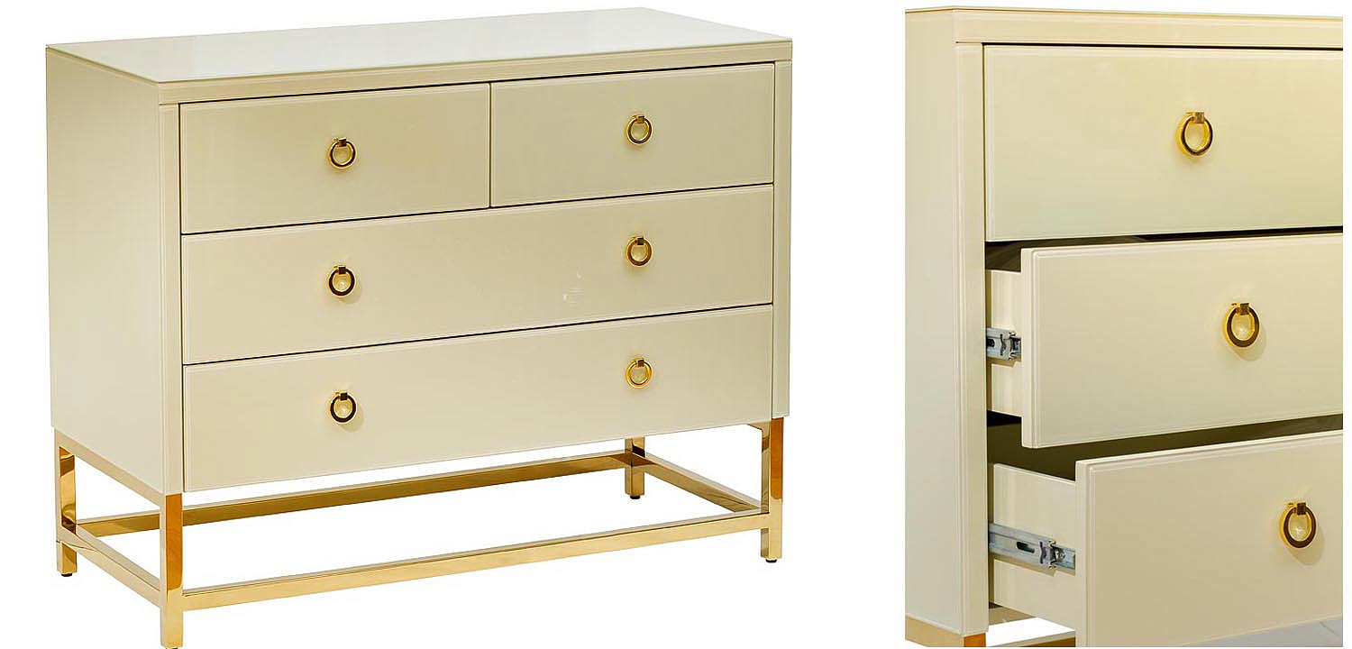 Комод в стиле модерн Marinella Beige Commode Бежевый Комод в стиле модерн Marinella Beige Commode Бежевый - Loft-Concept в Костроме