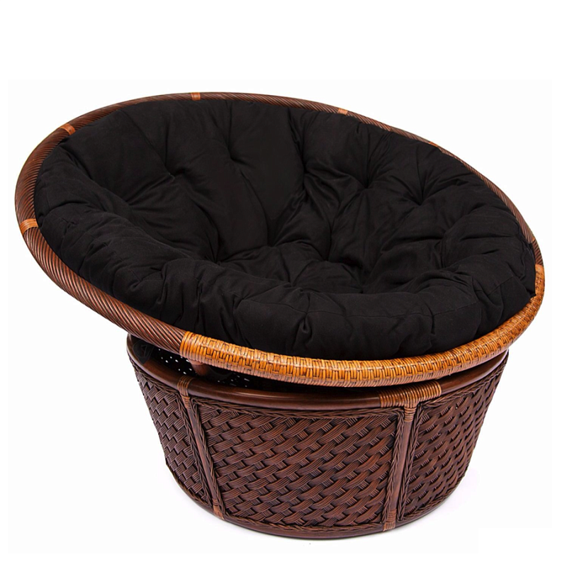 Кресло Bamboo black Черный Коричневый Кресло Bamboo black Черный Коричневый в Костроме | Loft Concept