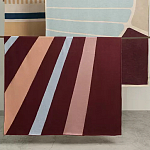 Плед из хлопка с геометрическим рисунком Elan Stripe Addison варинант исполнения - 7 | Loft Concept в Костроме