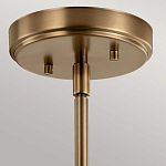 Подвесной светильник цвета латунь с прозрачным стеклянным плафоном в форме колокола Kichler варинант исполнения - 6 | Loft Concept в Костроме