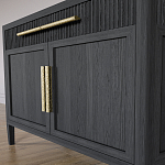 Буфет Primo с двумя ящиками и двумя фасадами Черный дуб варинант исполнения - 6 | Loft Concept в Костроме