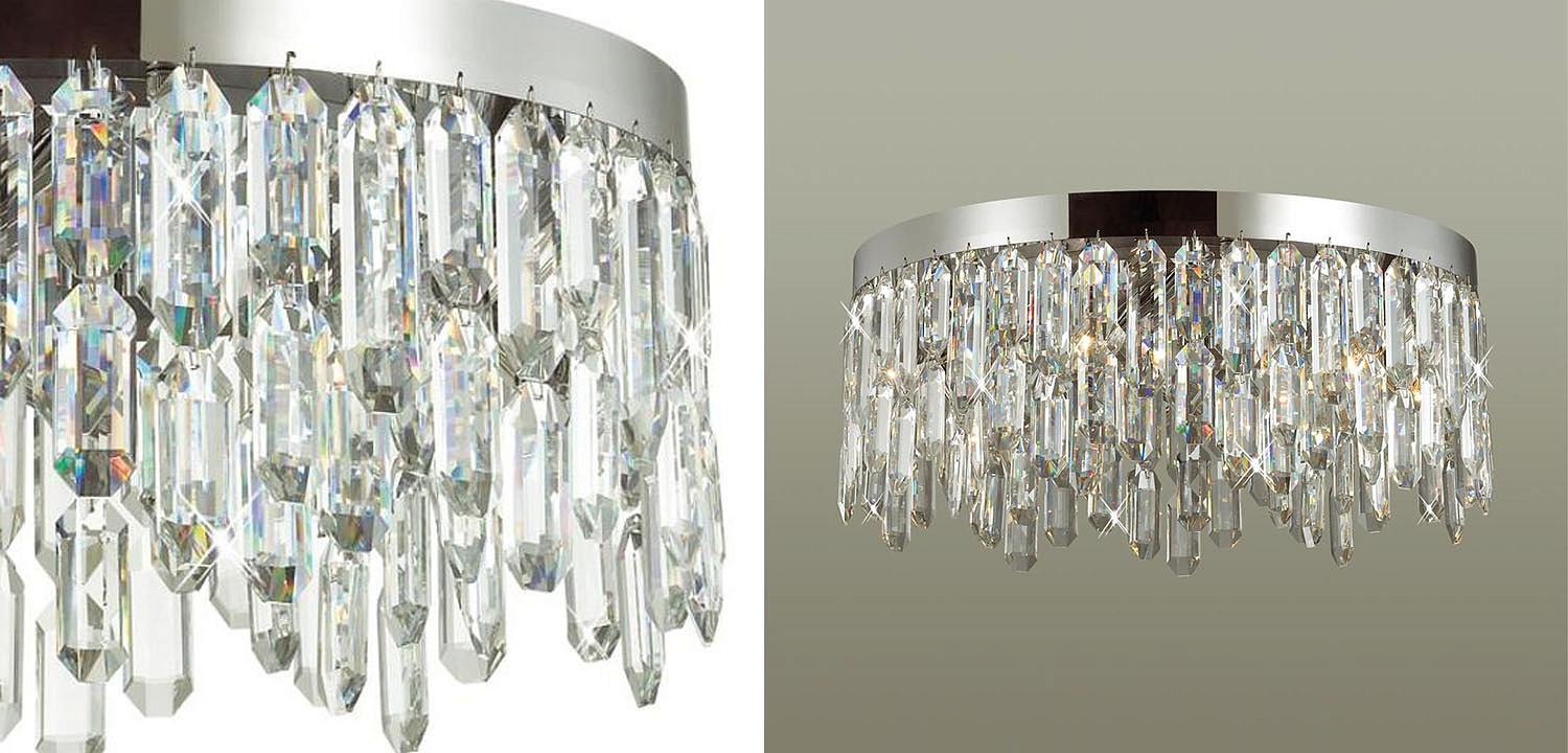 Потолочная люстра Crystal Polyhedrons Chrome Потолочная люстра Crystal Polyhedrons Chrome - Loft-Concept в Костроме