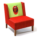 FUN Armchair "Chili Pepper" Red Дизайнерское кресло с цветным принтом варинант исполнения - 3 | Loft Concept в Костроме