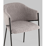 Стул Brace букле серый варинант исполнения - 2 | Loft Concept в Костроме