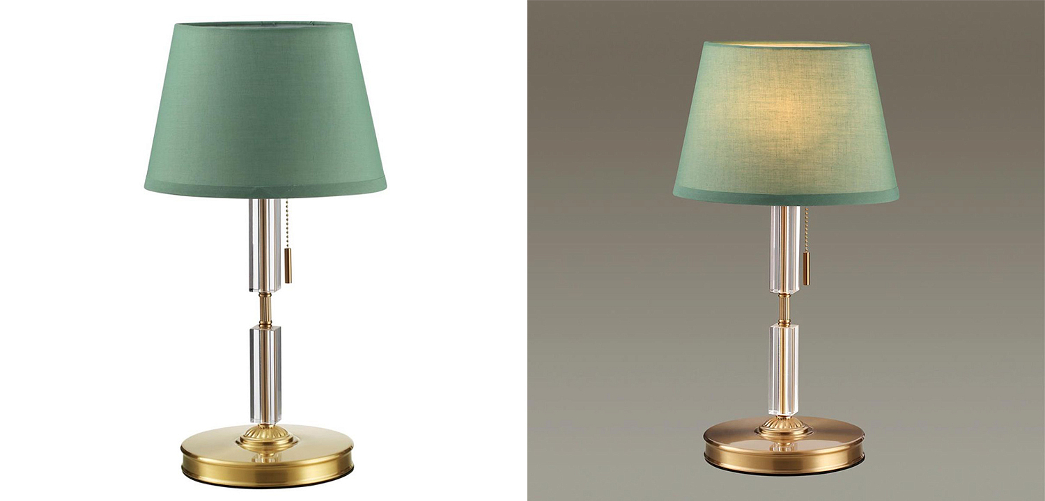 Настольная лампа Ramona Green Table Lamp Настольная лампа Ramona Green Table Lamp - Loft-Concept в Костроме