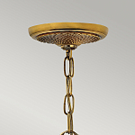 Люстра цвета латунь с 5-ю плафонами из рельефного стекла в форме ананаса Hinkley варинант исполнения - 6 | Loft Concept в Костроме