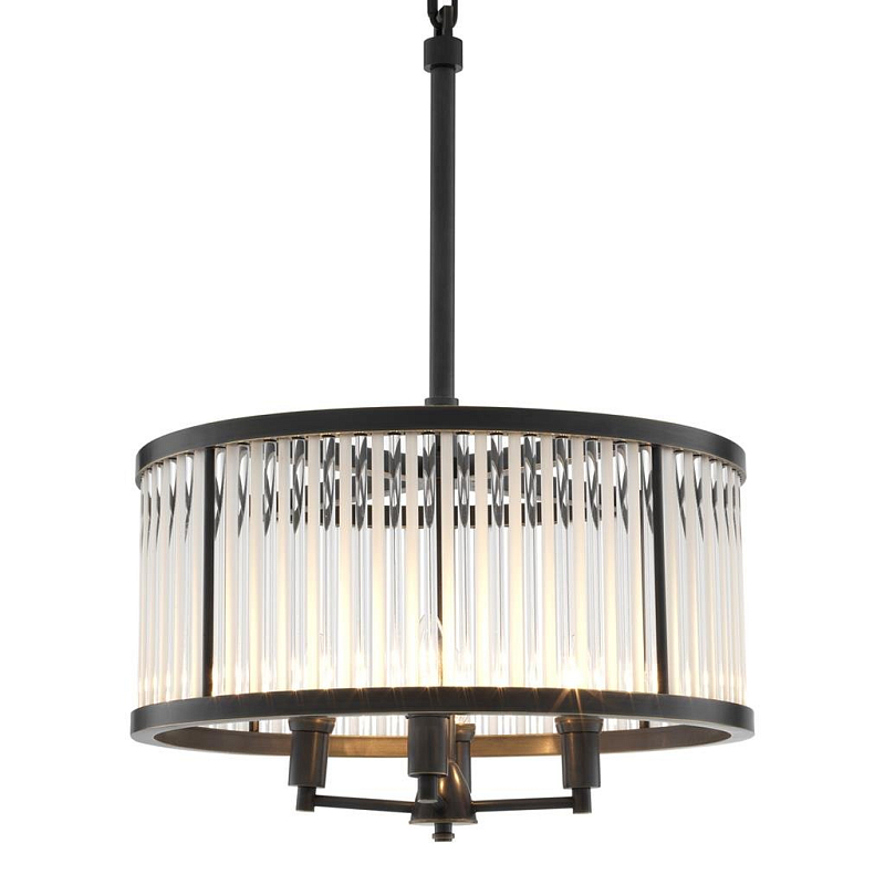 Люстра Chandelier Darcy Bronze Темная бронза Прозрачный (Transparent) Люстра Chandelier Darcy Bronze Темная бронза Прозрачный (Transparent) в Костроме | Loft Concept
