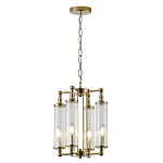 Люстра 4-мя прозрачными цилиндрическими плафонами Jeanette варинант исполнения - 2 | Loft Concept в Костроме