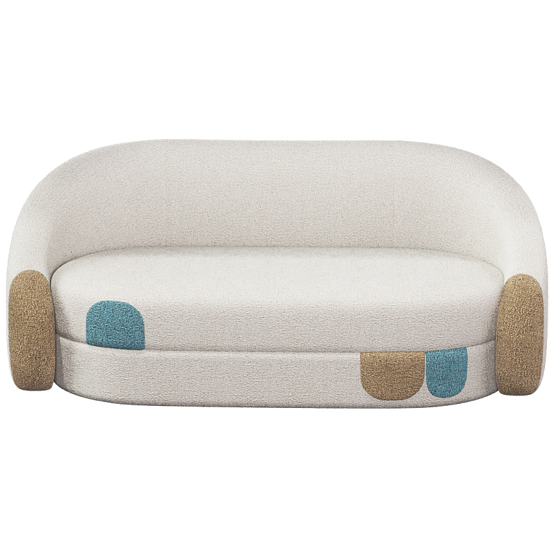 Дизайнерский Диван Undina Молочный Песочный Голубой в Костроме | Loft Concept 