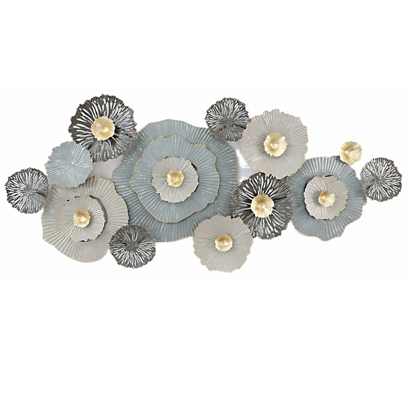 Панно настенное Blank Sheet Gray Flower Серый Панно настенное Blank Sheet Gray Flower Серый в Костроме | Loft Concept