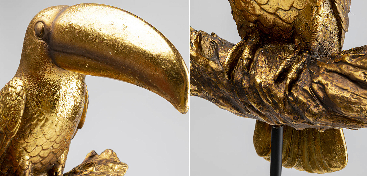 Статуэтка Golden Tukan on a stand - Loft-Concept в Костроме