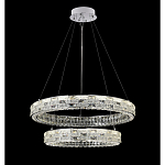 Люстра на 2 кольца с текстурной огранкой Reflection of Reality варинант исполнения - 4 | Loft Concept в Костроме