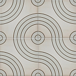 Дизайнерская плитка с узором Дорожки варинант исполнения - 1 | Loft Concept в Костроме