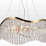 Люстра подвесная волнистой формы с хрустальными подвесками Ludivine Lighting варинант исполнения - 4 | Loft Concept в Костроме