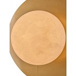 Бра круглое с плафоном из натурального камня на латунном основании Cryptocrystalline Stone варинант исполнения - 4 | Loft Concept в Костроме