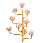 Бра золотое в виде растения Golden Flower Glade варинант исполнения - 2 | Loft Concept в Костроме