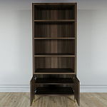 Книжный Стеллаж Elsa Dreams Walnut с задней стенкой варинант исполнения - 3 | Loft Concept в Костроме
