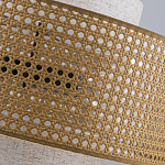 Подвесной светильник с декоративным поясом из плетеного бамбука Biuloggicu варинант исполнения - 9 | Loft Concept в Костроме