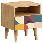 Прикроватная тумба с изображением на ящике Elise Nightstand варинант исполнения - 1 | Loft Concept в Костроме