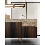 Кухонный гарнитур из массива дуба и камня Ratio Dada Engenereed варинант исполнения - 12 | Loft Concept в Костроме