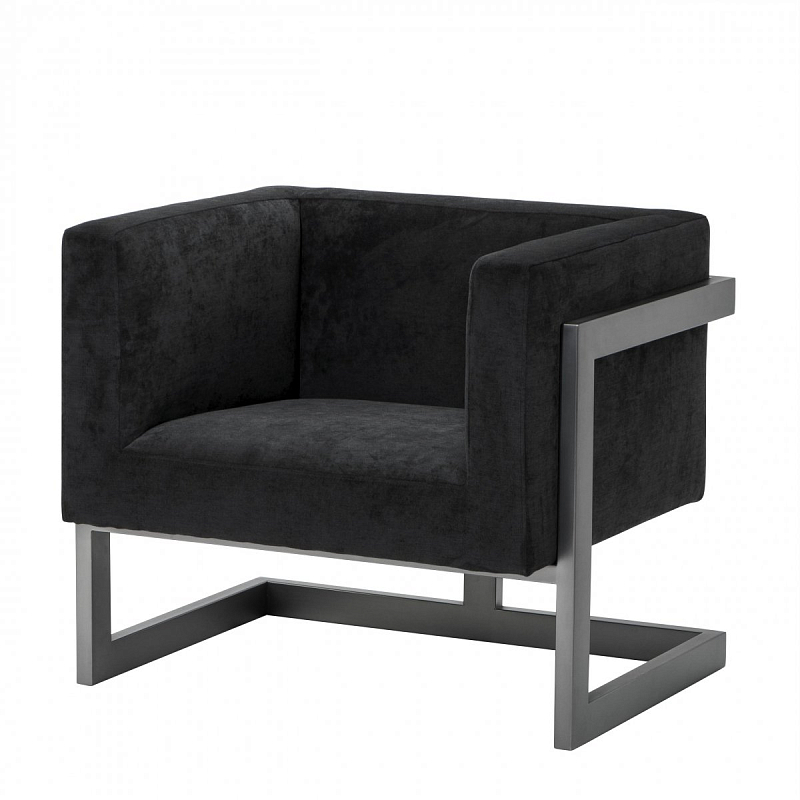 Кресло Eichholtz Chair Mendoza Черный Темная бронза Кресло Eichholtz Chair Mendoza Черный Темная бронза в Костроме | Loft Concept