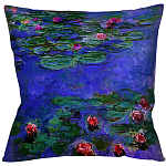 Подушка декоративная с цветочным принтом Impressionism in Art варинант исполнения - 2 | Loft Concept в Костроме