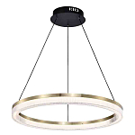 Люстра подвесная круглая светодиодная с золотым каркасом Ring Horizontal варинант исполнения - 1 | Loft Concept в Костроме