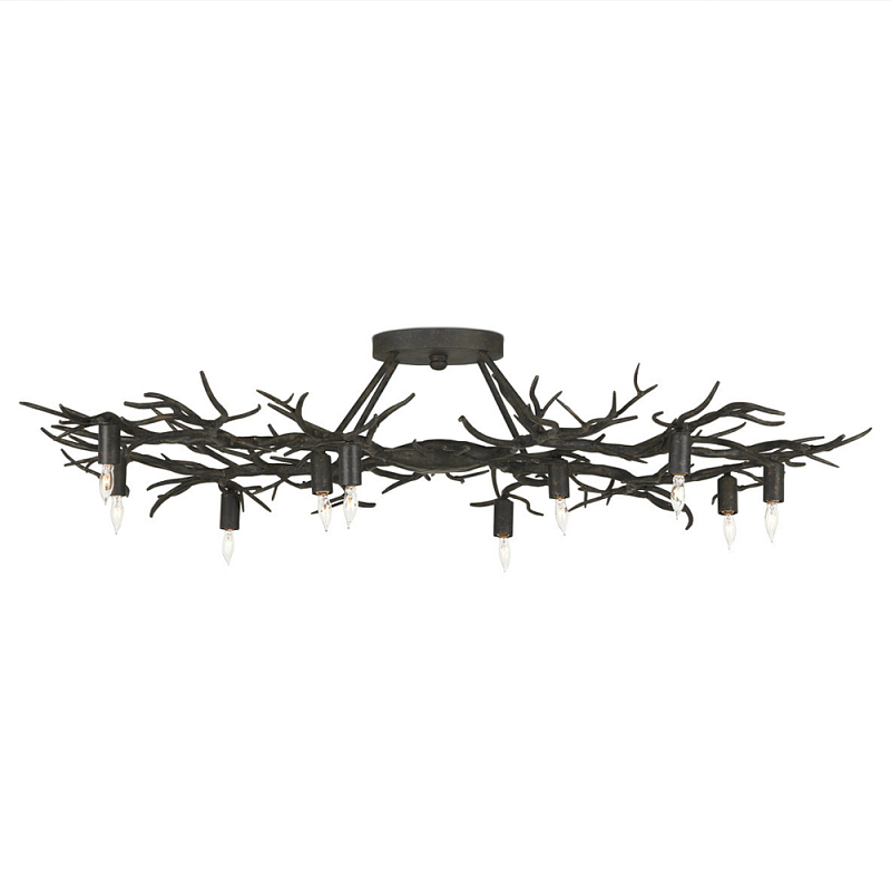 Потолочная люстра круглая в виде веток Branched Tree Chandeliers Темная бронза винтаж Потолочная люстра круглая в виде веток Branched Tree Chandeliers Темная бронза винтаж в Костроме | Loft Concept