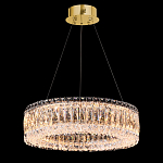 Люстра подвесная круглая из прозрачного хрусталя с золотым корпусом Selfsufficient варинант исполнения - 1 | Loft Concept в Костроме