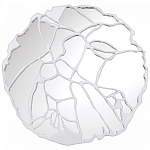 Зеркало кругле в декоративной раме белого цвета White Ratio варинант исполнения - 1 | Loft Concept в Костроме