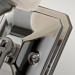 Бра для ванных комнат с белым матовым плафоном квадратной формы на основании цвета хром Feiss варинант исполнения - 3 | Loft Concept в Костроме