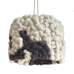 Светильник вязаный из шерсти Черно-белый варинант исполнения - 2 | Loft Concept в Костроме