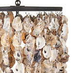 Люстра овальная с подвесками из устричных раковин Sea Ravens варинант исполнения - 1 | Loft Concept в Костроме