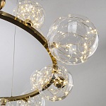 Дизайнерская кольцевая люстра с гирляндой внутри стеклянных плафонов Iona Garland Chandelier 12 варинант исполнения - 3 | Loft Concept в Костроме