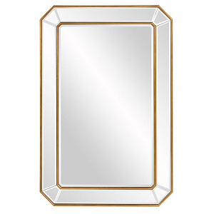 Зеркало настенное прямоугольное в раме Golden Reflection