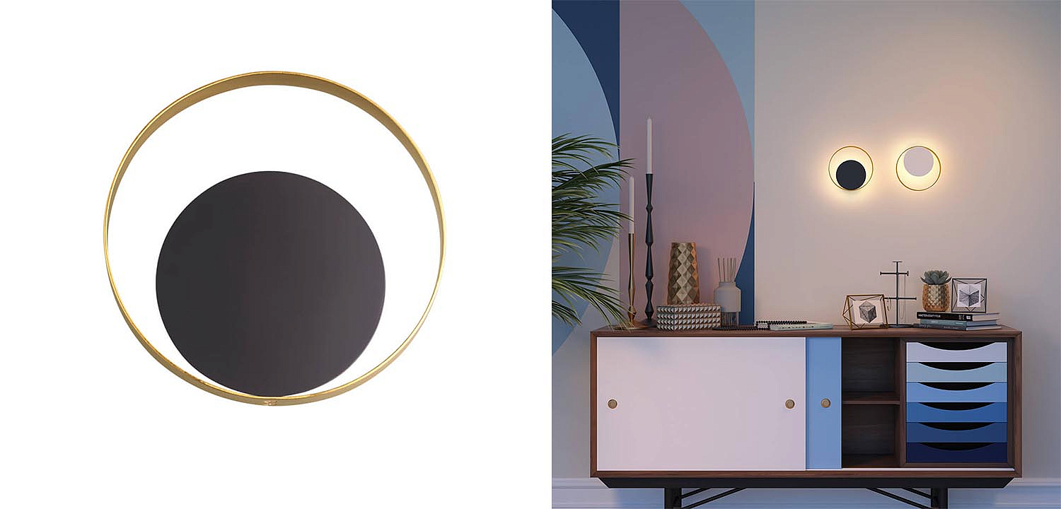 Бра Globo Ocular Sconce Circle Black Бра Globo Ocular Sconce Circle Black - Loft-Concept в Костроме