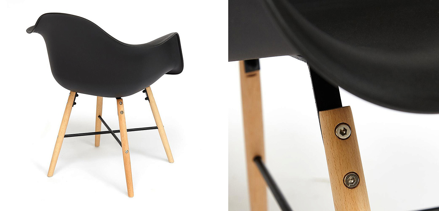 Стул DAW black Стул DAW black - Loft-Concept в Костроме
