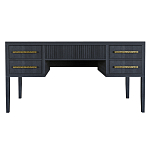 Большой Рабочий стол Primo с 5 выдвижными ящиками Черный дуб варинант исполнения - 9 | Loft Concept в Костроме