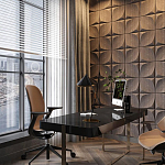 Гипсовая 3D панель с принтографией PM-22 варинант исполнения - 3 | Loft Concept в Костроме