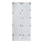 Зеркало-окно с эффектом старения в венецианском стиле Venetian White Mirror варинант исполнения - 2 | Loft Concept в Костроме