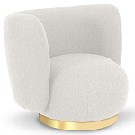 Кресло с обивкой букле Ambrose Boucle Armchair варинант исполнения - 1 | Loft Concept в Костроме