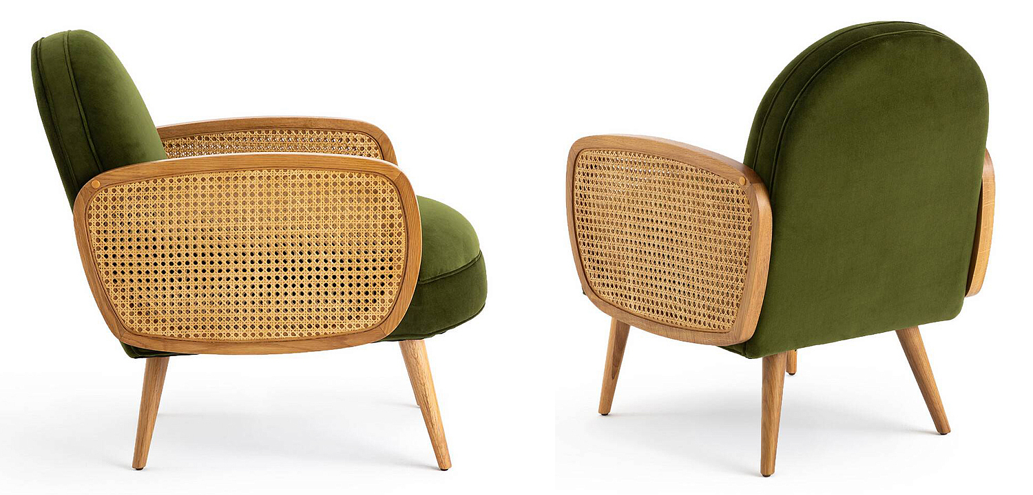Кресло Morten Wicker Green Armchair Кресло Morten Wicker Green Armchair - Loft-Concept в Костроме