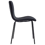 Стул черный с обивкой из велюра Black Archie Chair варинант исполнения - 1 | Loft Concept в Костроме