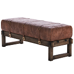 Банкетка Duncan винтажная коричневая кожа варинант исполнения - 3 | Loft Concept в Костроме