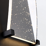 Настенный фонарь уличный прямоугольный черного цвета со стеклом с пузырьками Eurofase варинант исполнения - 5 | Loft Concept в Костроме